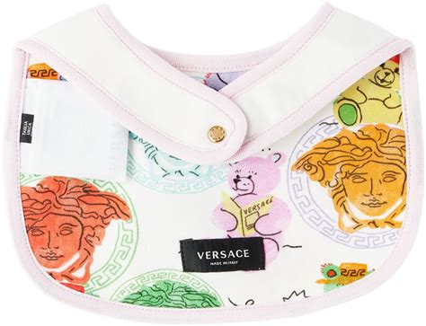 versace baby bib|Versace 6 month baby girl.